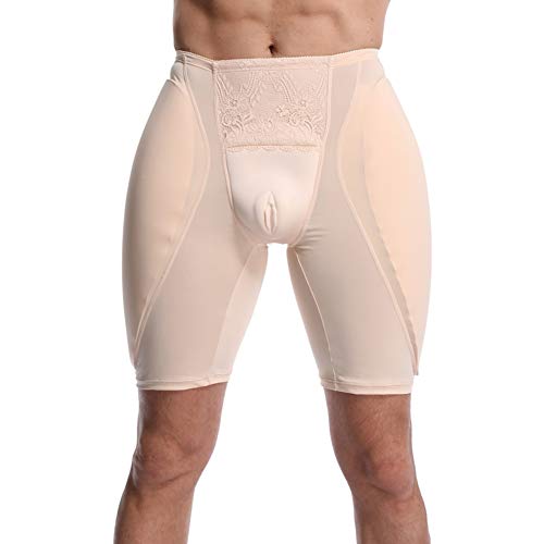 Ajusen Butt Lifter Panty Control Gaff Sexy Crossdresser Hip Pads Transgender 2PCS Sponge Filler for Men Crossdresser (Skin, L)