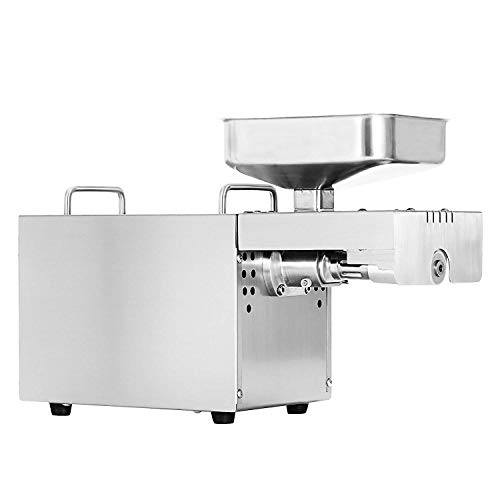 FlowerW Ölpresse Maschine Edelstahl Öl Extractor Maschine Kommerziellen Öl Expeller Extractor Multifunktionale mit 3 Verwendet für Erdnuss Nüsse Samen (Auto Ölpresse) (Ölpresse) - 3