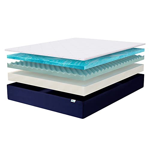 Sleep Innovations Quinn 10 Cooling Gel Memory Foam Mattress, Twin Size - Medium Support with Freshness Protector
