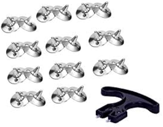 J MARQUE Cricket Shoe Full Spikes Nail Metal with Key Pack of 22(JM1011) Silver