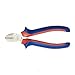 Price comparison product image CON:P CPT130160 Side-Cutting Pliers with 2C-Handles, Silver/Blue/Red, 160 mm