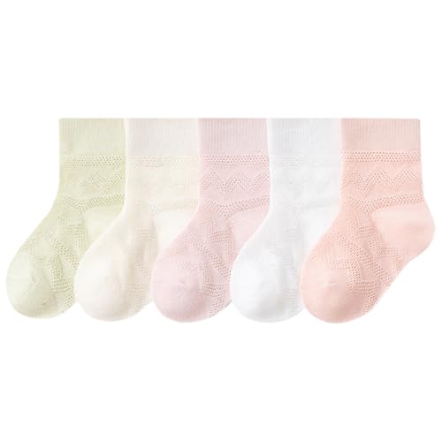 Girls Socks 5-Pack Warm Soft Girls Socks Kids for Sports Unisex Youth Boy and Girl Cute Cotton Patterned Crew Sock