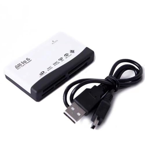 Lector de tarjetas USB 6 en 1 MS TF, visor de tarjetas de memoria, ordenador portátil, PC, adaptador de transferencia de datos con cable de datos