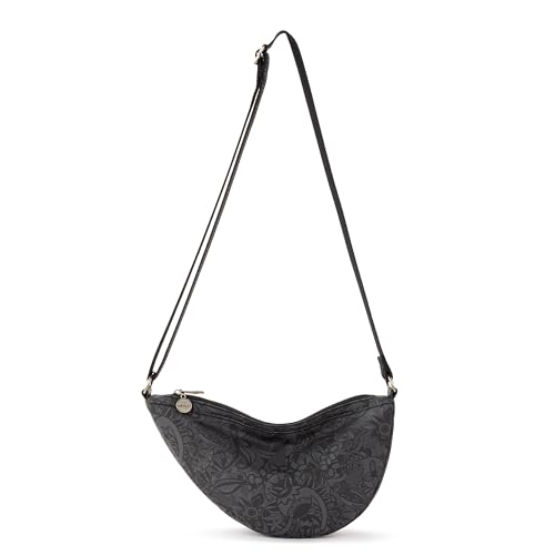 Sakroots Tess Sling in Eco Twill, Adjustable Crossbody Strap, Black Spirit Desert