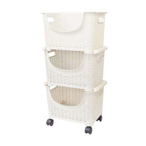 �Z�C�G�C(seiei)�y�d�˂Ďg���� �L���X�^�[�t�� �o�X�P�b�g 3�i �A�C�{���[120869�z���[�o�X�P�b�g �ߗގ��[ �������[ �R���e�i �{�b�N�X �L���X�^�[�t�� �������