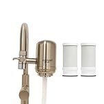Evolved H2O™ Advance Tap Filter | Premium Stainless Steel Kitchen Tap Water Filter System | Universal Tap Filter with 2 Cartridges | Easy Sink Tap Installation | Water Filter Tap