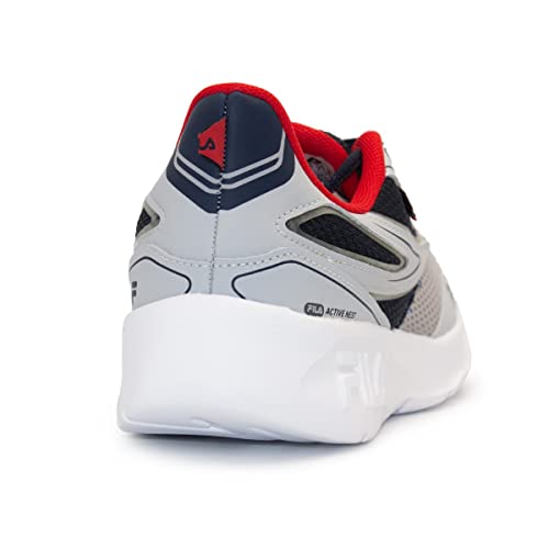 Fila Nest Tênis Masculino, Multicor (Prata/Marinho/Vermelho), 44