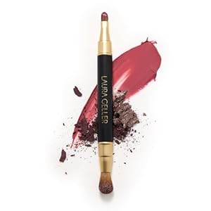 LAURA GELLER NEW YORK Cosmetic Professional Makeup Brushes – Cruelty-Free – 22 Dual-Ended Lip + Eyeshadow Brush