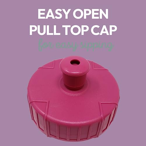 50 Strong Kids Water Bottle | 22 Oz. Bpa- Free Sports Squeeze Water Bottles With Pull Top Cap |Perfect Water Bottle For School | Reusable & Durable For Boys & Girls | Made In Usa #TOP2