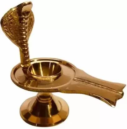Brass Shivling Stand - Home Temple Decor -1 Brass Shivling Stand - Home Temple Decor -1