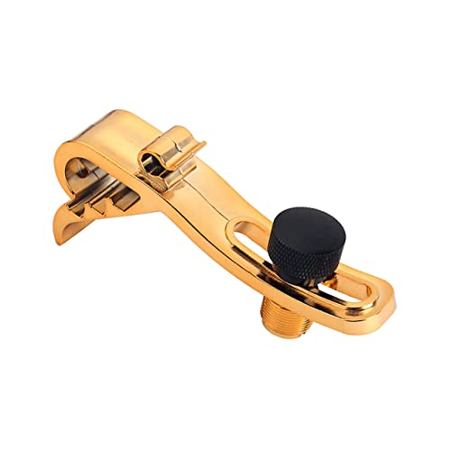 SUPVOX Adjustable Drum Mic Clamp Kit Shockproof Holder for Snare Tom Drums Thread Fits Microphones Hassle Golden Finish