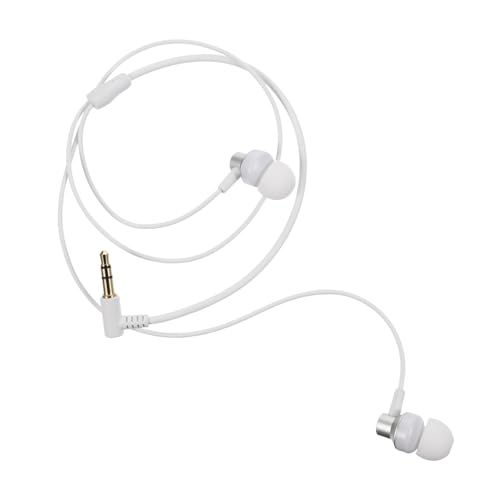 Housoutil 1pc Vr Glasses Headset Vr Glasses Headphones Vr Glasses Earbuds Useful Headphones Corded Headphones for 2 Wired Noise Headsets Vr Glasses Earpieces Accessories White Earphone Metal