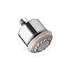 hansgrohe Clubmaster 4-inch Easy Clean Easy Install Showerhead Modern 3-Spray Full, Pulsating Massage, Soft spray with QuickClean in Chrome, 28496001