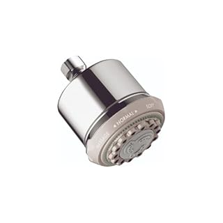 hansgrohe Clubmaster 4-inch Easy Clean Easy Install Showerhead Modern 3-Spray Full, Pulsating Massage, Soft spray with QuickClean in Chrome, 28496001