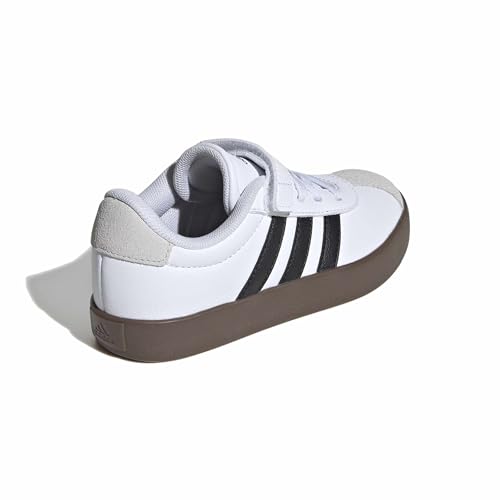 Image of adidas Kids' VL Court 3.0 Elastic Lace & Strap Shoe