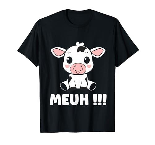 Petite vaches mignonne humour Animale meuh vache T-Shirt