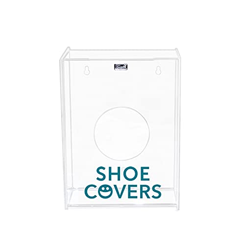 TrippNT 51316 Shoe Covers Labeled Small Apparel Dispenser, 9" Width x 12" Height x 4" Depth,Clear - Thumbnail 2