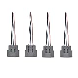 OYEAUTO Ignition Coil Female Connector Plug Harness 4pcs Compatible with Nissan Mazda Suzuki Chevrol