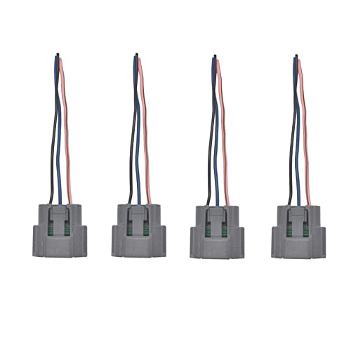Oyeauto Ignition Coil Female Connector Plug Harness 4Pcs Compatible With Nissan Mazda Suzuki Chevrolet L4 #TOP23