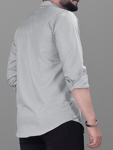 Image of Noble Monk Men's Pure Cotton Regular Fit Formal Shirt |Full Sleeve Men's Shirt