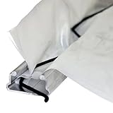 Farm Plastic Supply - Greenhouse Wiggle Wire & Lock Channel - (50 Pack) - Aluminum Alloy 6.5 ft Spring Lock & U-Channel Bundle for Greenhouse Plastic Polyethylene Film or Shade Cloth