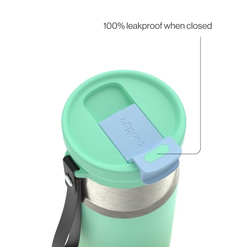 Image of Contigo DualSip 16 oz Compact Stainless Steel Vacuum-Insulated Water Bottle with 2-in-1 Leakproof Lid (Straw or Spout), BPA-Free & Lead-Free, Dishwasher Safe