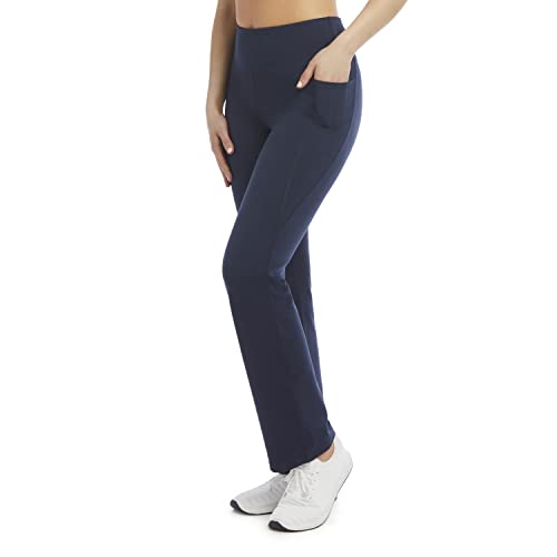 Jockey Women's Premium Pocket Slim Flare Yoga Pants2