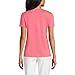 Lands' End Women s SS Relaxed Supima Crew Neck T Shirt Wood Lily Regular X-Large