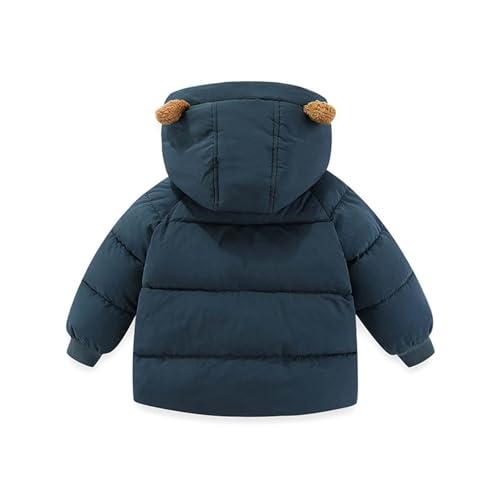 Toddler and Girls Fleece Lined Coats with Bear-ear Long Sleeve Cute Down Jacket Button Zipper Winter Fall Jackets4