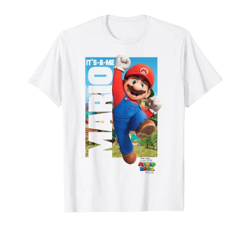 The Super Mario Bros. Movie It's-A-Me Mario Jumping Portrait Camiseta