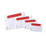 MARCPRINT - Sobres Papel A5 - Portadocumentos Adhesivo Contiene Documentación - Etiquetas Adhesivas Transparentes - Sobres de Envío y Packing List - Portadocumentos A5 | 235x175mm | 100 Unidades