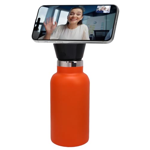 Karlak Altavoz Magnético para Botella de Agua, Botella de Agua con Altavoz BT Acero Inoxidable 304 con Carga IP65 y Tipo C, para Deportes, Gimnasio, Oficina, Viajes Al Aire Libre (350ml)
