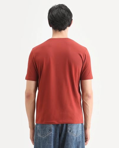 Image of Rare Rabbit Regular fit Plain t-Shirt