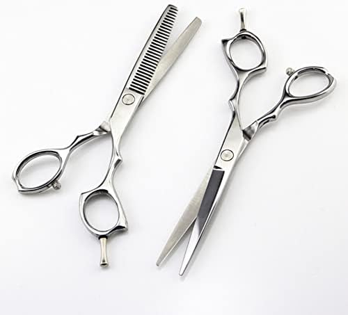 Professional 6-inch Japanese 440c Hair Cutting Scissors Set - Thinning Shears for Salon and Barber Use