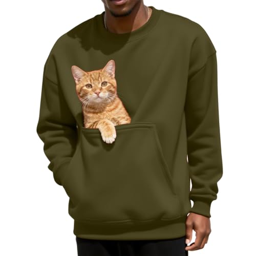 Sweat-shirt de poche kangourou pour animaux chat et chien confortable