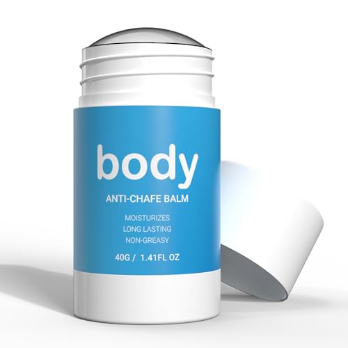 Anti Chafe Stick, Water & Sweat Proof Balm for Friction. Helps to reduce the risk of thigh rashes and sports chafing, provides moisture to the skin and offers protection against friction