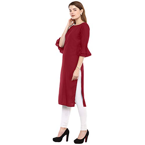 Image of Veera Paridhaan Women's Rayon Straight Kurti