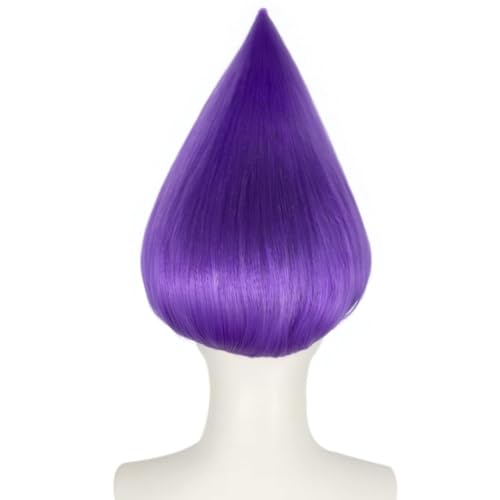 Image of JoneTing Purple Wavy Wig for Women Short Purple Cosplay Wigs for Party