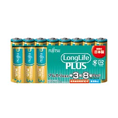 FDK Corporation Fujitsu LR6LP(8S) Long Life Plus Alkaline Batteries, Pack of 8