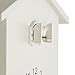 WALPLUS Modern Cuckoo Clocks for Wall Hourly Chiming Coo Coo Clock Volume Adjustable Cookoo Clock Removable Pendulum Christmas Cuckoo Gift White Interior Decoration