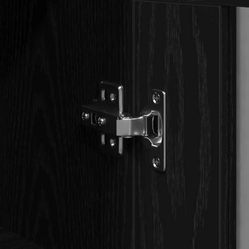 Cabinets muraux chêne noir 69,5x34x90 cm meuble de rangement - 6