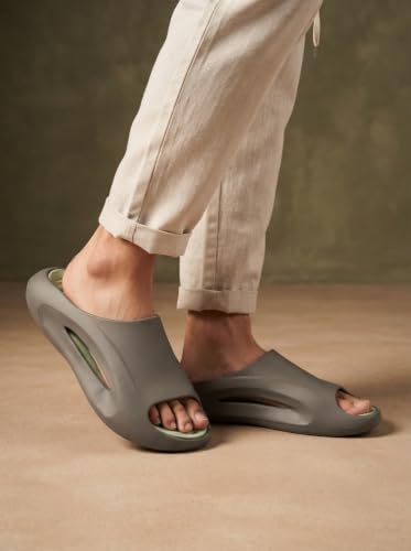 Image of Orose Men's and Boys' Lightweight EVA Slides | Soft Cushion Ergonomic Open Toe Slipper & Flip Flop with Anti-Skid Grip Sole for Indoor, Outdoor, Home & Daily Wear.