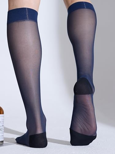 Knee High Socks for Men and Women-Breathable Nylon Unisex Socks with Reinforced Toe & Heel by MrPopular3