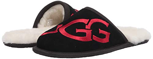 Ugg Scuff Logo Slipper, Black, Size 11 #TOP6