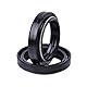 Motorrad Motorrad Vorderradgabel Öldichtung und Staubdichtungssatz 41mm x 54mm x 11mm Passend für GSX750F GSXR750 Gummi Material Schwarz Farbe