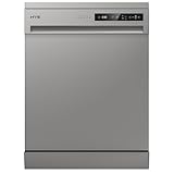 HYE Dishwasher - Freestanding Dishwasher With 14 Place Settings, 60cm, Full Size Design, Silver, ECO Program, Quick Wash, Quiet (49 dB) - DW0114PS25