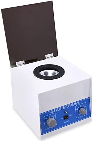 TOPQSC Electric Lab Benchtop Centrifuge, 4000rpm Speed Desktop Machine 6 Tubes x 20ml, with Timer 0-60min and Speed Control