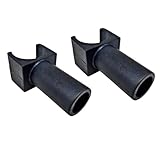 Wheelchair Seat Rail Guide, Fits 7/8 Inch Tubing, Detachable Arm Frame Seat Rail Guide, Steel Standard Wheelschairs and Transport Chairs Common Replacement Part (1Pair,Black)