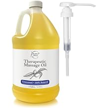 Unscented Massage Oil for Massage Therapy | 100% Natural Body Oil | Premium Quality for Spa & Professional Use | Soothing, Therapeutic & Hydrating Formula | 1 Gallon by Brookethorne Naturals