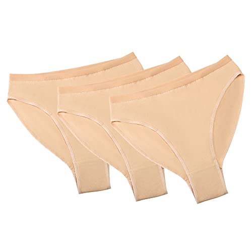 Ballet Dance Underwear Professional Girl Briefs Women Girls Cotton Gymnastics Shorts Seamless Underpants Dance Knickers Underwear Big Girls' Ballerina Beige 3Pcs 150 #TOP14